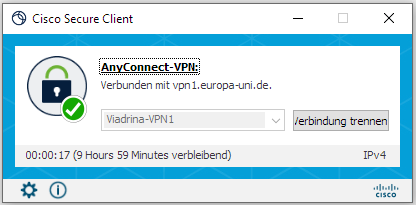 Viadrina-VPN1 trennen