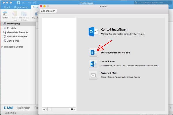 Outlook für Mac