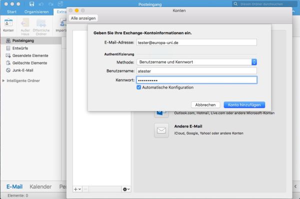 Outlook für Mac