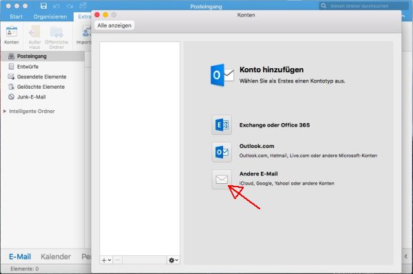 Outlook für Mac