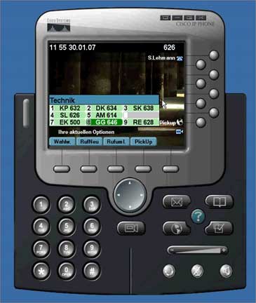 Standard ©screen copy Cisco IP Phone